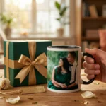 Black Handle Coffee Mug