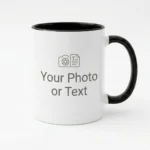 Black Handle Coffee Mug