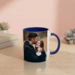 Blue Handle Coffee Mug
