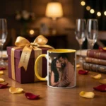 Yellow Handle Coffee Mug