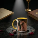 Yellow Handle Coffee Mug