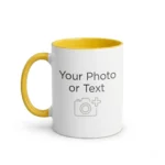Yellow Handle Coffee Mug