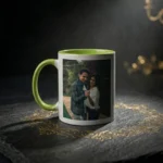 Green Handle Coffee Mug