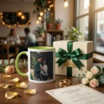 Green Handle Coffee Mug