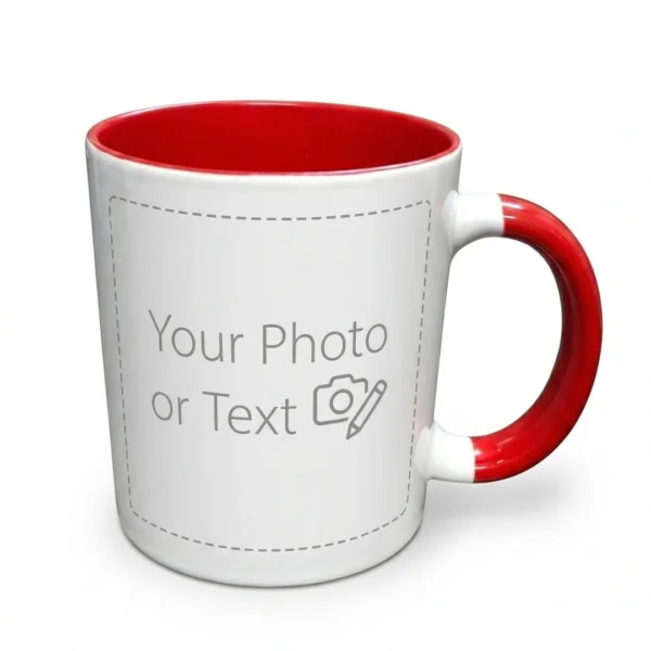 Red handle Coffee Mug