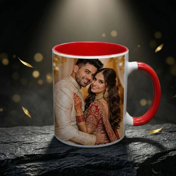 Red handle Coffee Mug
