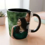 Black Handle Coffee Mug