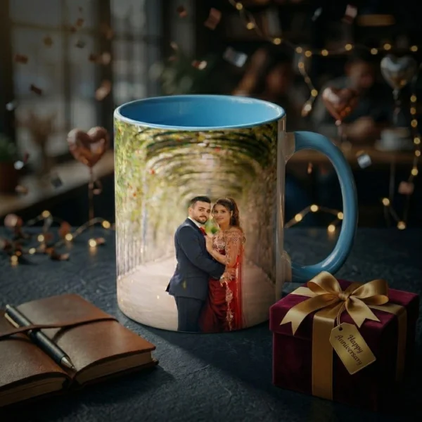 Sky Blue Handle Mug