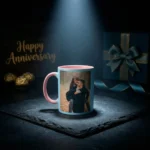 Pink Handle Coffee Mug
