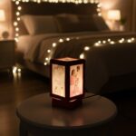 Rotating Lamp With Red Plastic