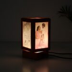 Rotating Lamp With Red Plastic