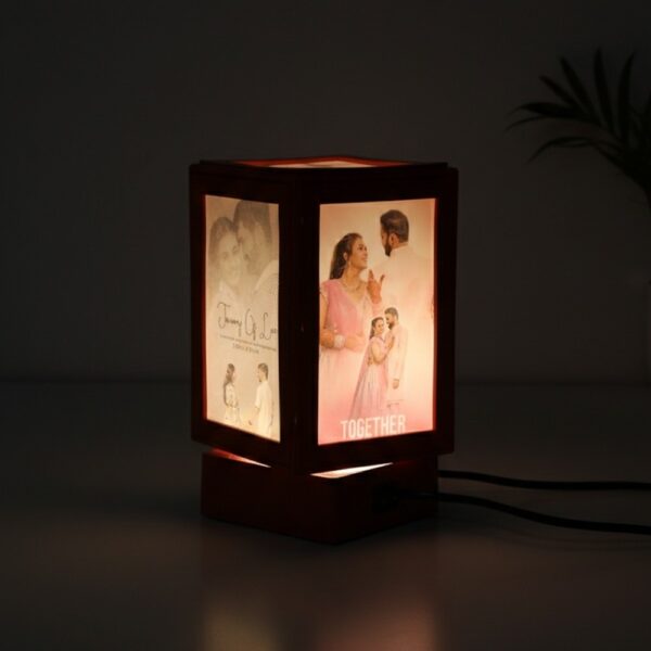 Rotating Lamp With Red Plastic