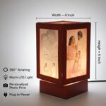 Rotating Lamp With Red Plastic