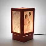 Rotating Lamp With Red Plastic
