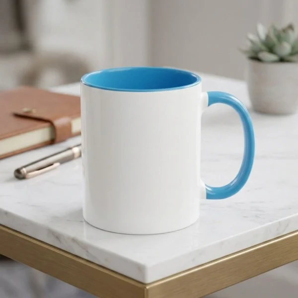 Sky Blue Handle Mug