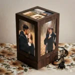 Rotating Wooden Lamp