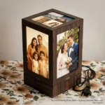Rotating Wooden Lamp