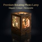 4 Inch Rotating Wooden Lamp