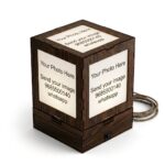 4 Inch Rotating Wooden Lamp